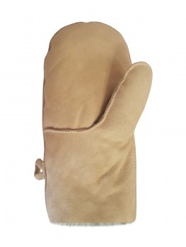 Меховая рукавица из натуральной замши ручной работы   ― Оптовая компания Русский Банный Дом