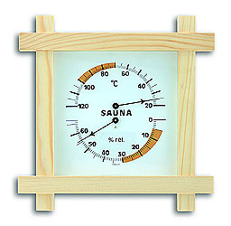 Термогигрометр (1008), биметаллический/ струнный ― Оптовая компания Русский Банный Дом
