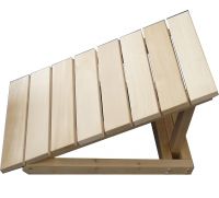 Backrest for sauna, foldable