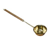 Large brass ladle 90 cm
