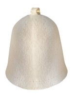Seamless sauna hat, 100% wool felt 