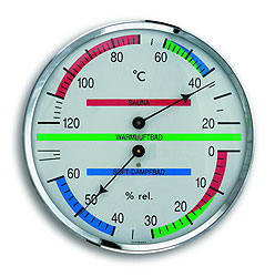 Термогигрометр (1013), биметаллический/ струнный ― Оптовая компания Русский Банный Дом