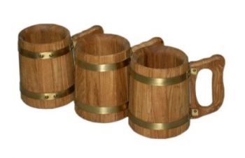 Oak mug 1 l ― Russian Bath House