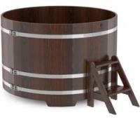 Round oak tub for 6