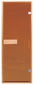 Glass sauna door PL40S, bronze-coloured ― Russian Bath House