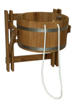 Refreshment bucket 10 l, oak ― Russian Bath House